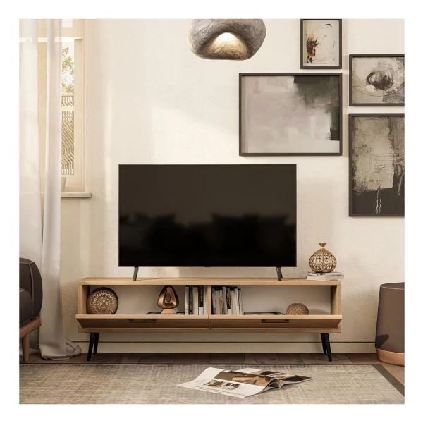 Mezza 4062 Bold 138 Cm Tv Ünitesi Sepet Meşe - Görsel 4
