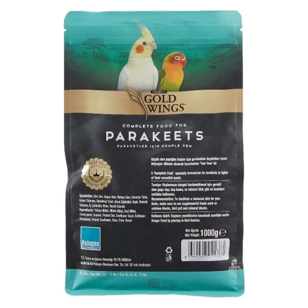 Gold Wings Premium 1 kg Paraket Yemi - Görsel 9