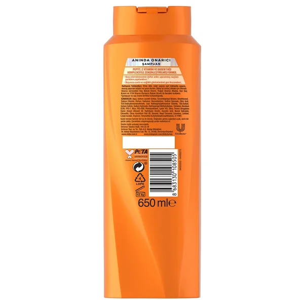 Elidor Superblend Anında Onarıcı Bakım 650 ml Şampuan - Görsel 7