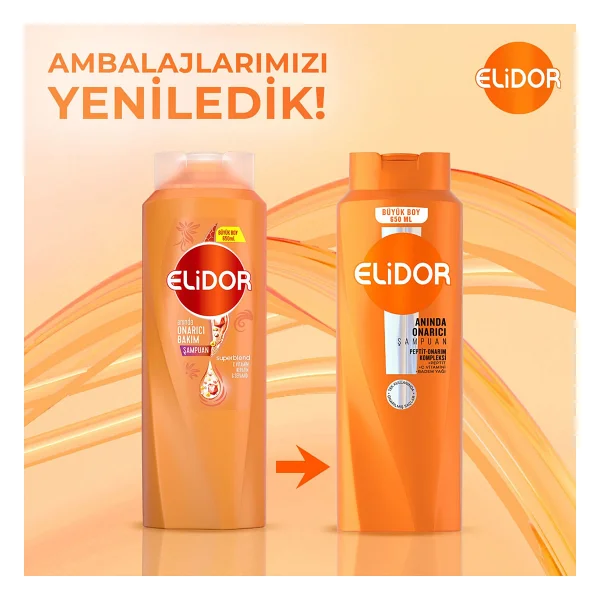 Elidor Superblend Anında Onarıcı Bakım 650 ml Şampuan - Görsel 6