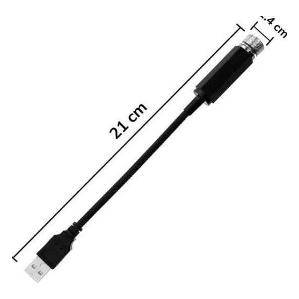 Kırmızı Ayak Altı Tavan Led Araç içi Aydınlatma Oto Araba İç Disko Ayarlanır USB Lamba Işık - Görsel 3