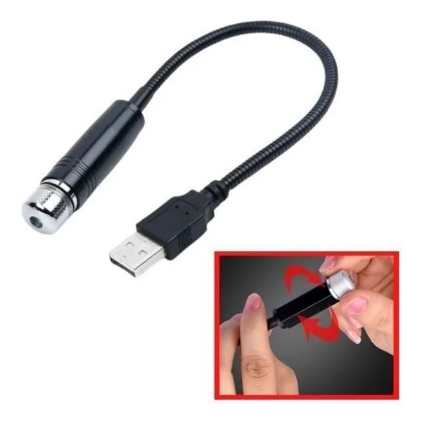 Kırmızı Ayak Altı Tavan Led Araç içi Aydınlatma Oto Araba İç Disko Ayarlanır USB Lamba Işık - Görsel 4