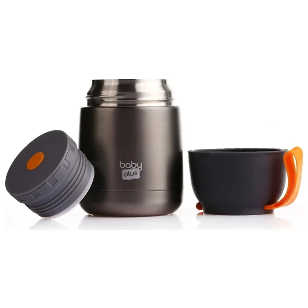 Baby Plus Vakumlu Çift Taraflı Mama Termosu 450 ml - Görsel 7