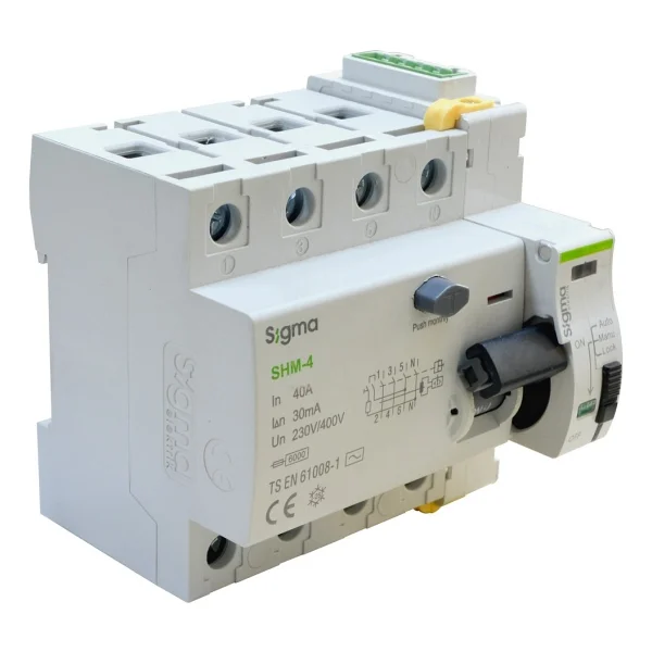 Sigma Elektrik SCRC03 Otomatik Yeniden Kurma Ünitesi + 4X40 30MA Kaçak Akım Rölesi - Görsel 2