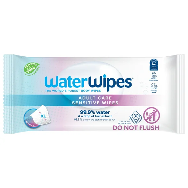 WaterWipes Yetişkin Islak Mendil Ekstra Geniş 30 Lu X 12 Adet (360 YAPRAK) - Xl Adult - Görsel 2