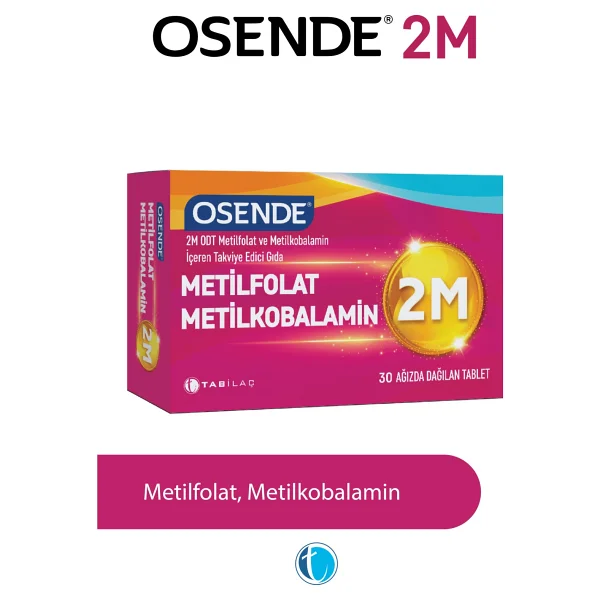 Osende 2M ODT Metilfolat Metilkobalamin 30 Tablet - Görsel 5