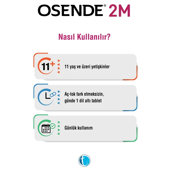 Osende 2M ODT Metilfolat Metilkobalamin 30 Tablet - Görsel 8