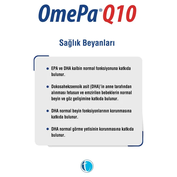 OmePa Q10 Omega 3 Ubiquinol 60 Kapsül - Görsel 8