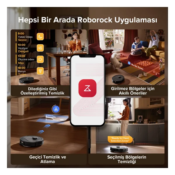 Roborock Qrevo L Siyah Çöp İstasyonlu Akıllı Robot Süpürge - Görsel 4