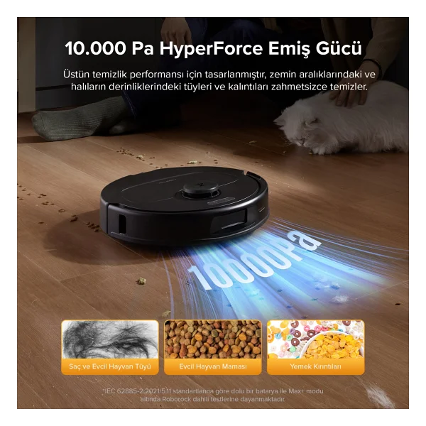 Roborock Qrevo L Siyah Çöp İstasyonlu Akıllı Robot Süpürge - Görsel 5