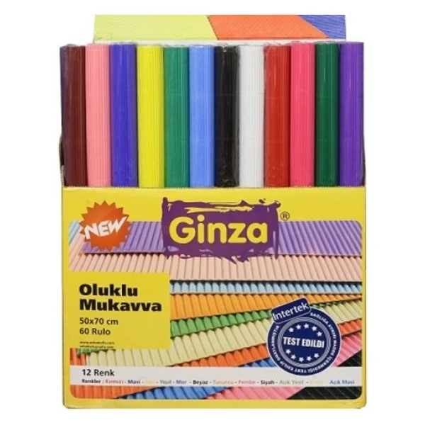 Oluklu Mukavva 50X70 Rulo Şeklinde Karışık - 2 Adet - Görsel 2