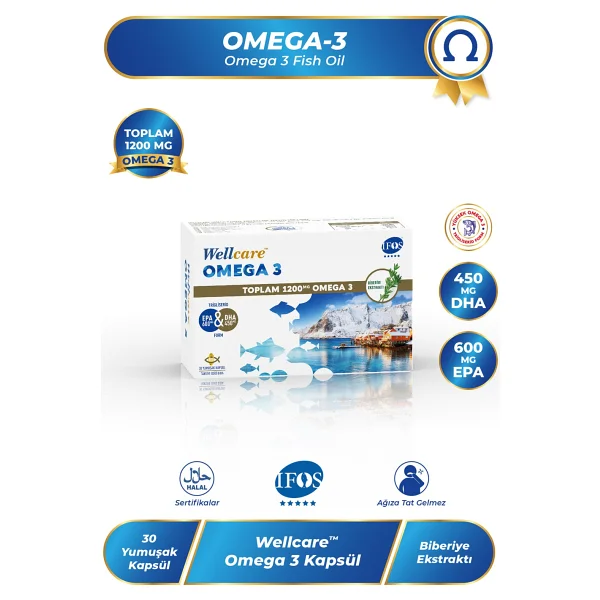 Wellcare Omega 3 1200 mg 30 Kapsül - Görsel 3