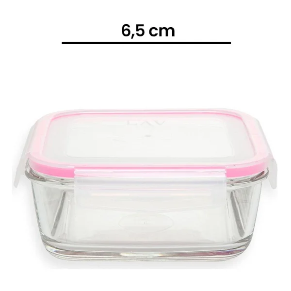 Lav Fresco Kare 1150 ml Cam Saklama Kabı - Görsel 4