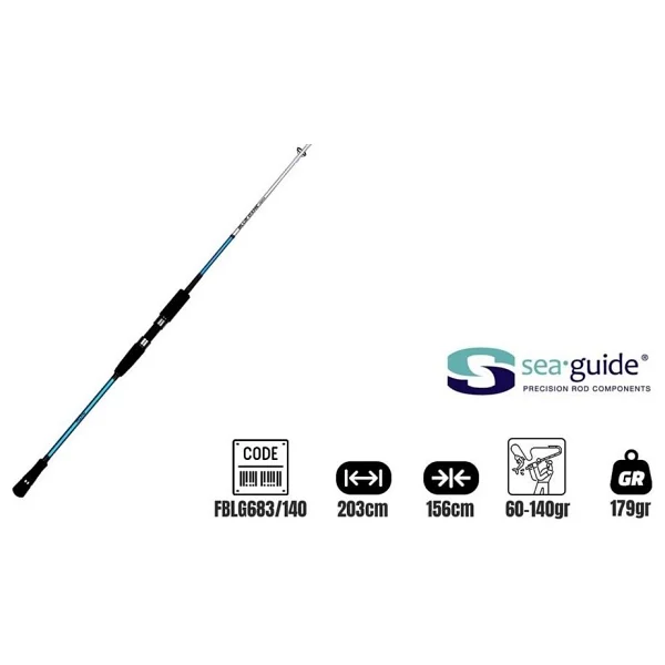 Fujin Bluegame Jigging 203Cm 60-140Gr Jig Olta Kamışı - Görsel 2