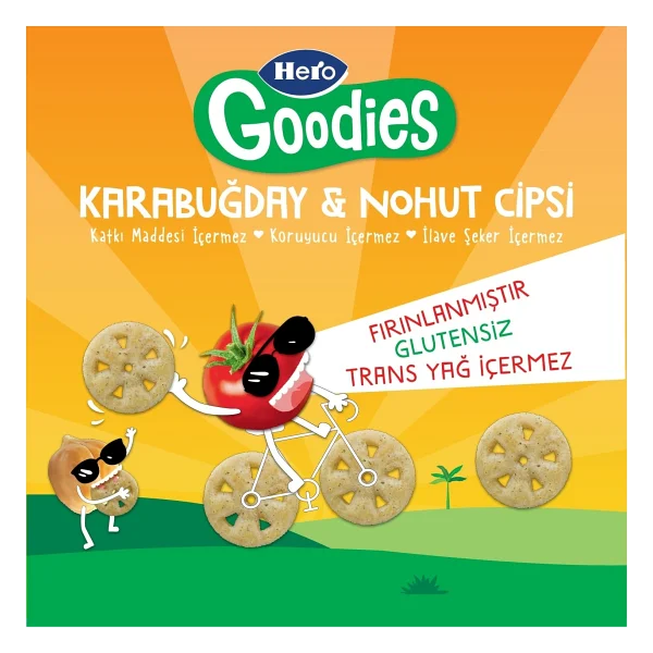 Hero Goodies Pizza Karabuğday Nohut Cips 30 gr - Görsel 6