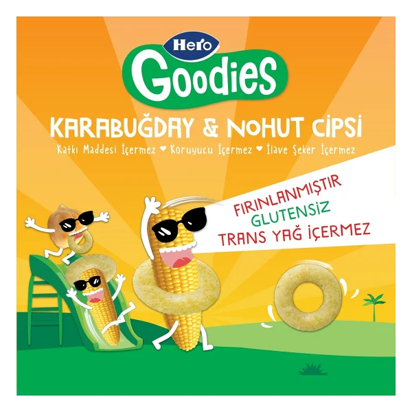 Hero Goodies Süt Mısırlı Karabuğday Nohut Cipsi 30 gr - Görsel 3