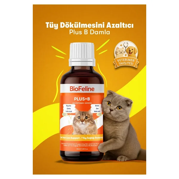 Biofeline Plus+B Kediler için 50 ml Damla - Görsel 8