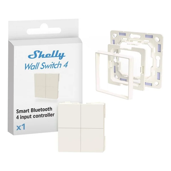Shelly Blu Ws4 Kablosuz Akıllı Buton + Legrand/shelly Adaptör - Görsel 2