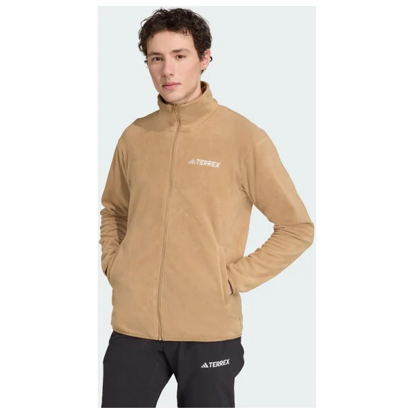 Adidas Multi Essentials JM3116 Tam Fermuarlı Mor Erkek Polar - Görsel 10