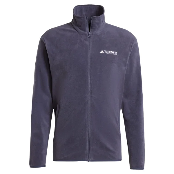 Adidas Multi Essentials JM3116 Tam Fermuarlı Mor Erkek Polar - Görsel 5