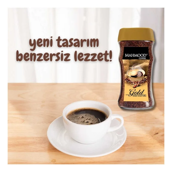 Mahmood Coffee Gold Granül Kahve 200 gr Cam Kavanoz - Görsel 6