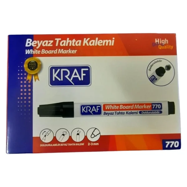 Kraf 770 12'li Siyah Tahta Kalemi - Görsel 5