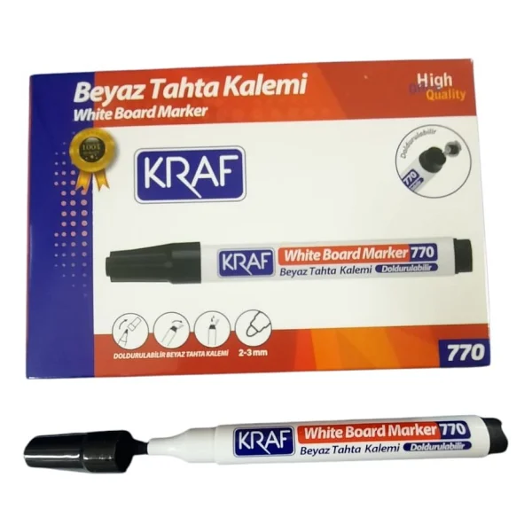 Kraf 770 12'li Siyah Tahta Kalemi - Görsel 2