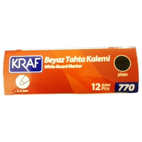 Kraf 770 12'li Siyah Tahta Kalemi - Görsel 3
