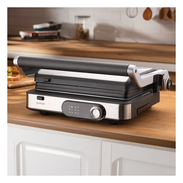 Emsan Grillmaster 2000 W Inox Izgara ve Tost Makinesi - Görsel 4