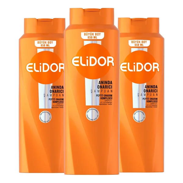 Elidor Superblend Anında Onarıcı Bakım 650 ml 3 Adet Şampuan - Görsel 2
