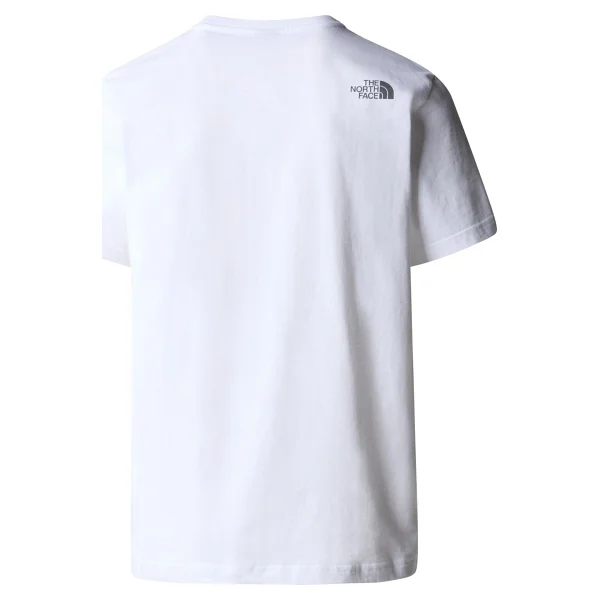 The North Face Mountain Line NF0A87NTFN41 Beyaz Kısa Kollu Bisiklet Yaka Erkek Tişört - Görsel 2