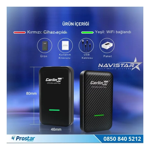 Carlinkit Carplay CPC-200-U2W-PLUS (Glossy Version) - Görsel 3