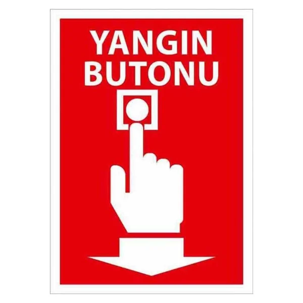 Yangın Ihbar Butonu Levhası - Görsel 2