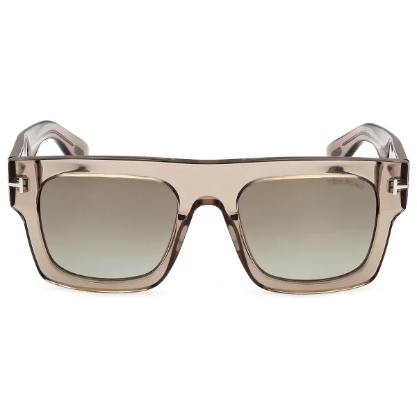Tom Ford Fausto FT0711 47Q Transparent Oyster-Brown Erkek Güneş Gözlüğü - Görsel 4