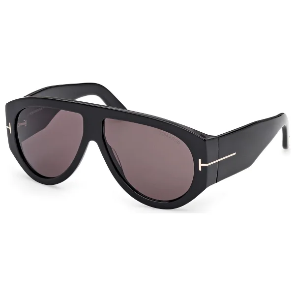 Tom Ford Bronson FT1044 01A Shiny Black-Smoke Erkek Güneş Gözlüğü - Görsel 2