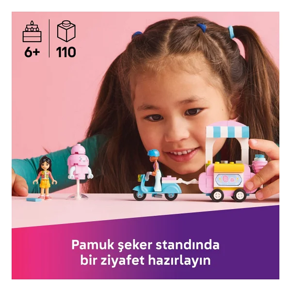 Lego 42643 Friends Pamuk Şeker Standı ve Scooter - Görsel 5