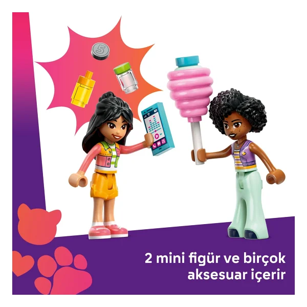 Lego 42643 Friends Pamuk Şeker Standı ve Scooter - Görsel 7