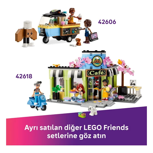 Lego 42643 Friends Pamuk Şeker Standı ve Scooter - Görsel 10