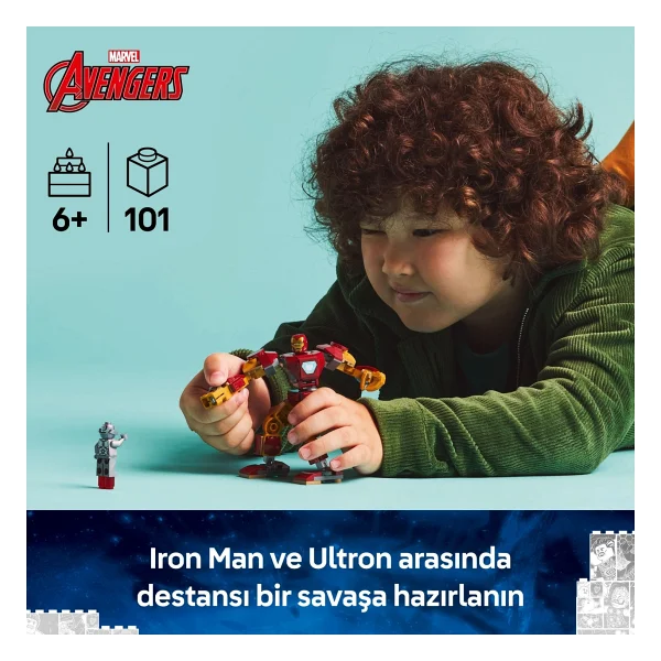 Lego 76307 Marvel Iron Man Robotu, Ultron'a Karşı - Görsel 6