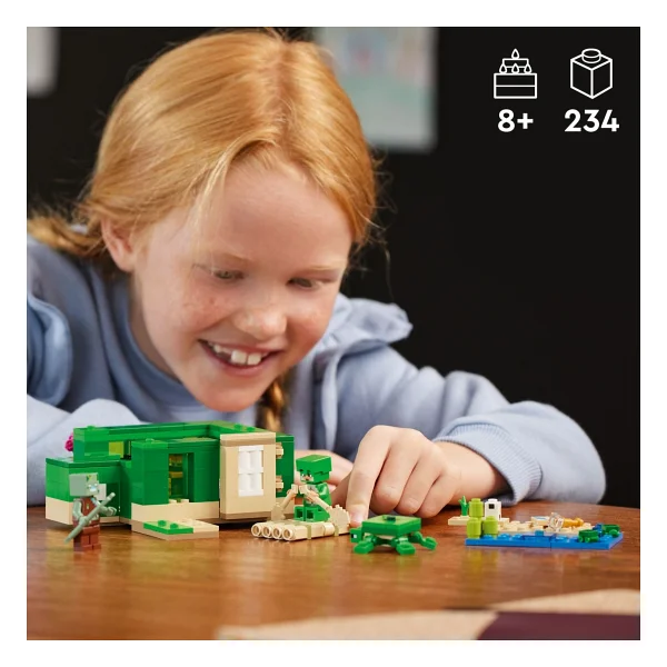 Lego 21254 Minecraft Kaplumbağa Plaj Evi - Görsel 5