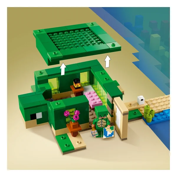 Lego 21254 Minecraft Kaplumbağa Plaj Evi - Görsel 8