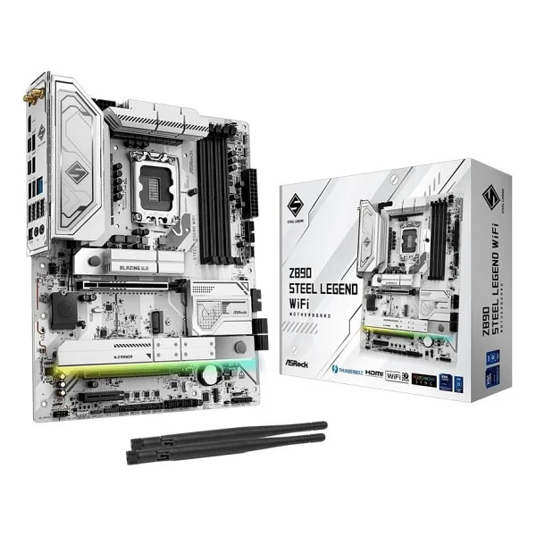 Asrock Z890 Steel Legend Wi-Fi Intel LGA1851 DDR5 ATX Anakart - Görsel 3