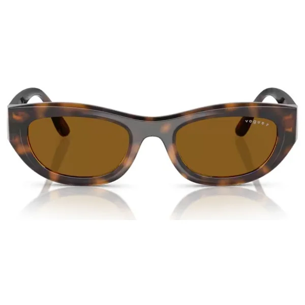 Vogue VO5616S 271883 Dark Havana-Dark Brown Polarize Kadın Güneş Gözlüğü - Görsel 3