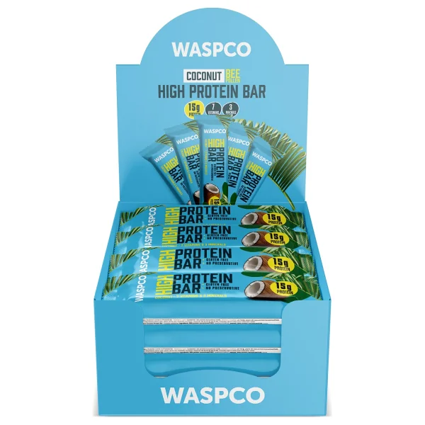 Waspco Yüksek Protein Bar - Hindistan Cevizli 50g x 12 Adet - 1 Adet - Görsel 5