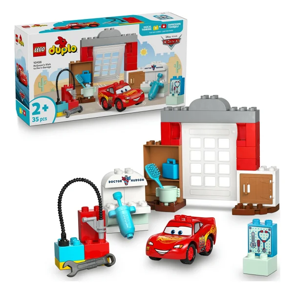 Lego 10456 Duplo Disney Cars McQueen'in Doc'un Garajını Ziyareti - Görsel 4