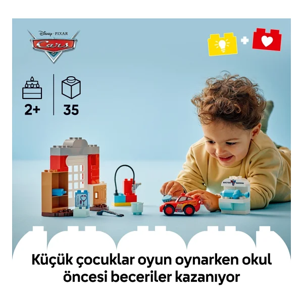 Lego 10456 Duplo Disney Cars McQueen'in Doc'un Garajını Ziyareti - Görsel 8