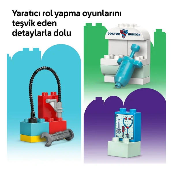 Lego 10456 Duplo Disney Cars McQueen'in Doc'un Garajını Ziyareti - Görsel 9