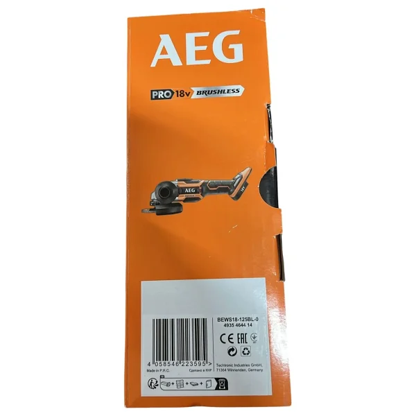 AEG BEWS 18-125BL-0 125 mm Aküsüz Taşlama Makinesi - Görsel 4