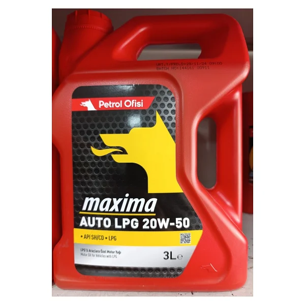 Petrol Ofisi Maxima Auto LPG 20W-50 3 lt Motor Yağı - 2025 - Görsel 3