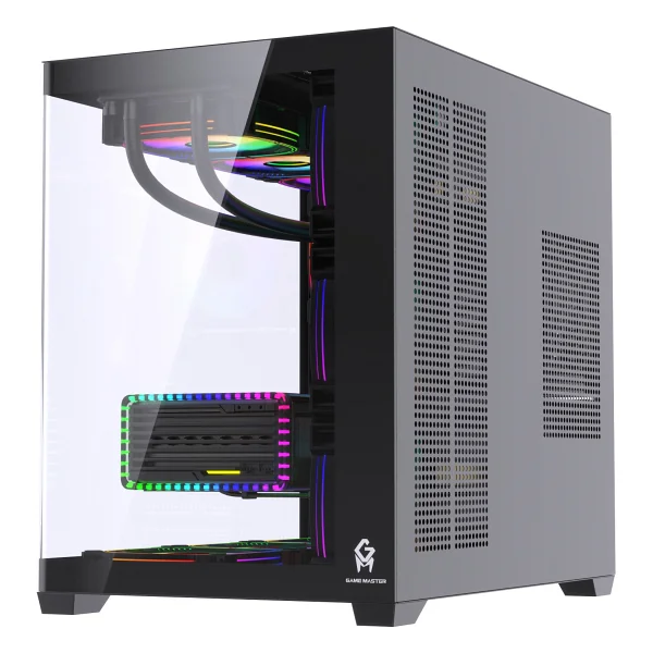 GM Game Master F-7 Lite V2 Gaming Atx Akvaryum Kasa Uzaktan Kumandalı 7 Rgb Fan - 650 W - Görsel 5